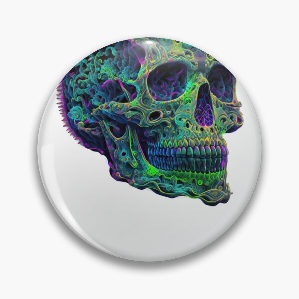 Item preview, Neon engraved skull 2 designed and sold by RedWhineShop.