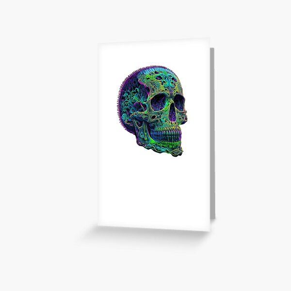 Item preview, Neon engraved skull 2 designed and sold by RedWhineShop.