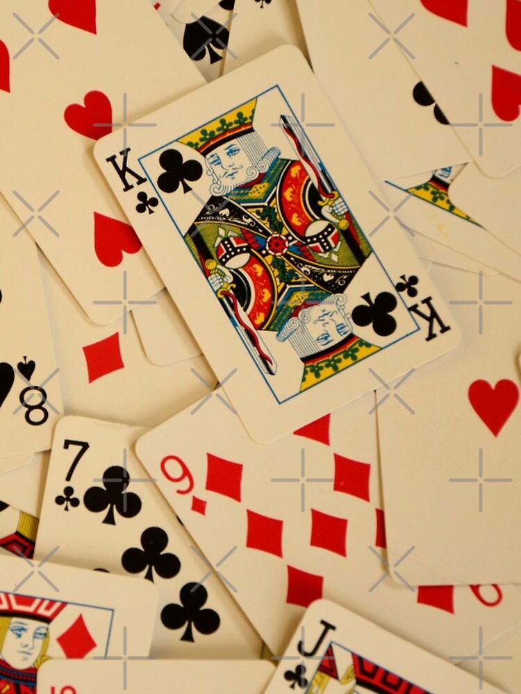 Scattered Pack of Playing Cards Hearts Clubs Diamonds Spades Pattern by HotHibiscus