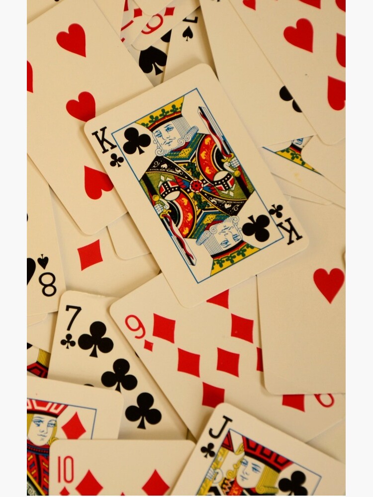Scattered Pack of Playing Cards Hearts Clubs Diamonds Spades Pattern by HotHibiscus