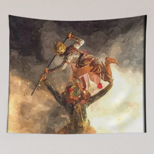 Item preview, Epic battle: Hanuman versus Ravana designed and sold by Era-of-Traveler.