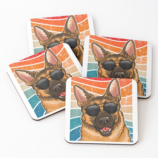 Item preview, Retro German Shepherd , German Shepherd designed and sold by RedWhineShop.