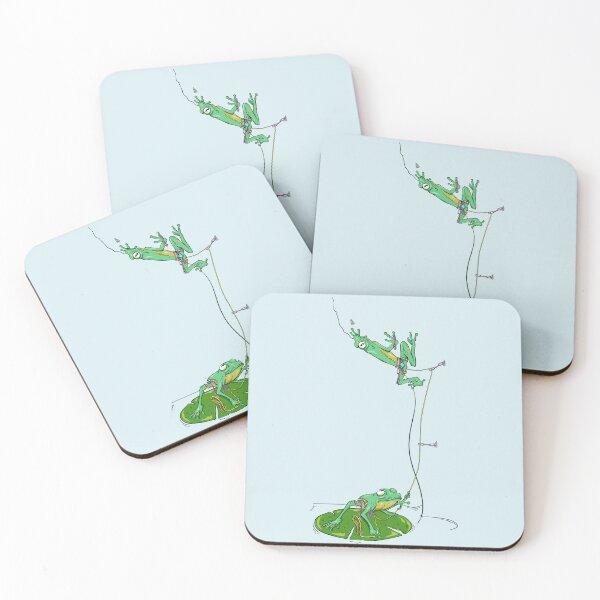 Item preview, Frogs rock climbing designed and sold by piedaydesigns.
