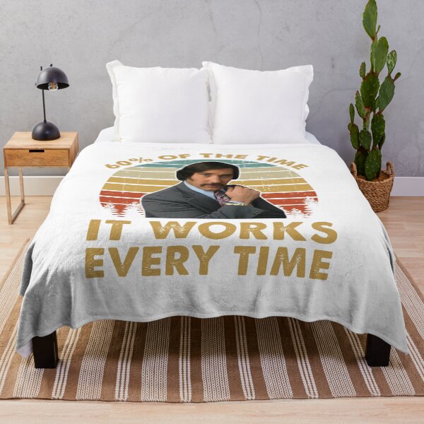 Item preview, Ron Burgundy 60 Of The Time It Works Every Time Vintage Inspired , Anchorman Inspired Movie designed and sold by MekhalaSomsi.