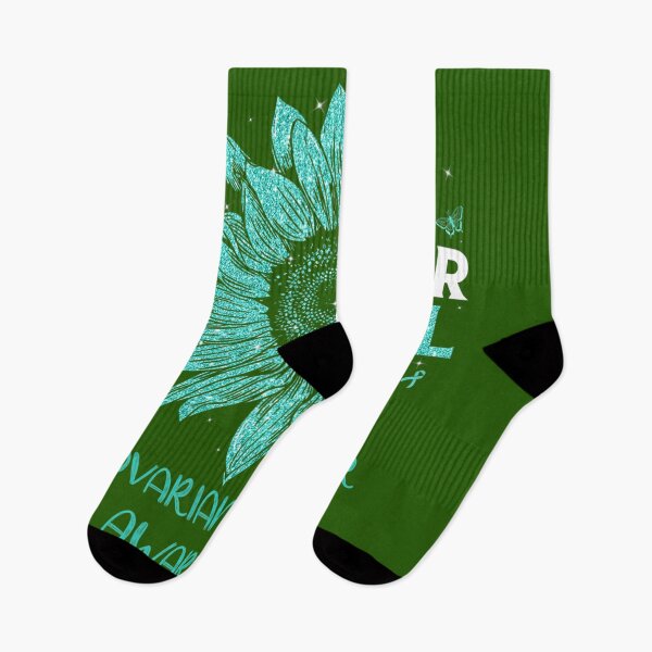 Item preview, Sunflower I Wear Teal Ribbon Ovarian Cancer Awareness 	 	 designed and sold by mjcxujrokt68.
