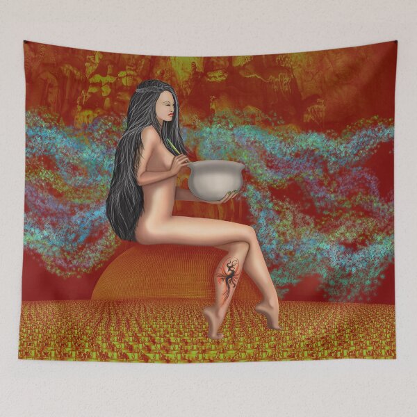 Item preview, Meng Po, Badass Buddhist Goddess of Forgetfulness designed and sold by MsPinkDesigns.