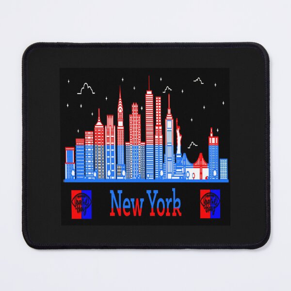 Item preview, Cityscape - Silhouette: New York in Red, White, and Blue designed and sold by mturns57.