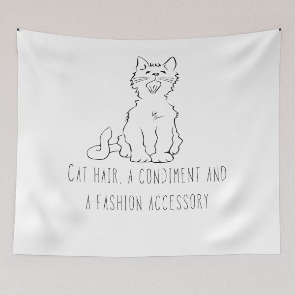 Item preview, Cat Hair A condiment and fashion accessory designed and sold by latrishatoasto.