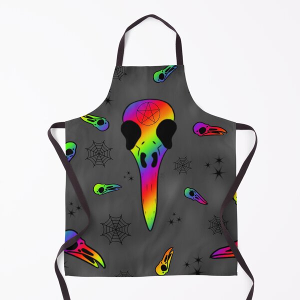 Item preview, Rainbow Raven Skull Pattern designed and sold by SquishyBeeArt.