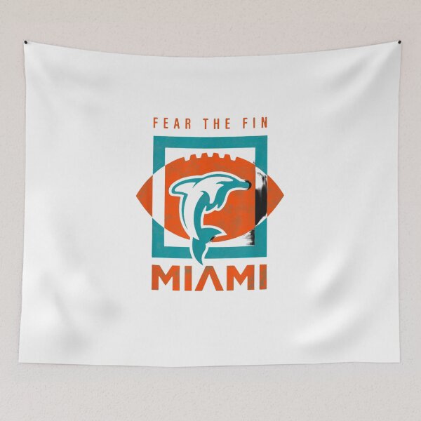 Item preview, Cool Dolphin Fear the Fin Miami Football Fan designed and sold by averypenelop.