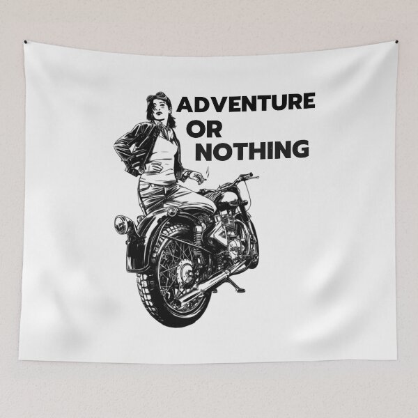 Item preview, Adventure or Nothing Motorcycle Design  designed and sold by Harsh  Katariya.