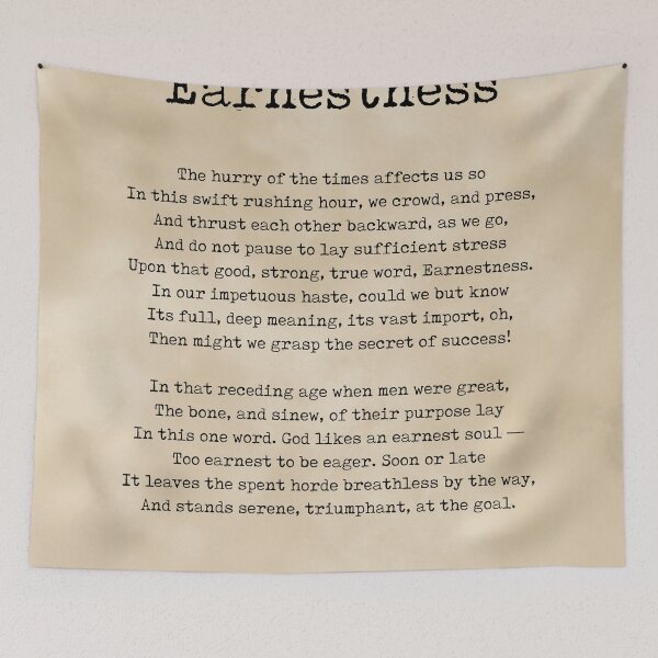 Artikelvorschau, Earnestness - Ella Wheeler Wilcox Poem - Literature - Typewriter Print 2 - Vintage entworfen und verkauft von Studio Grafiikka.