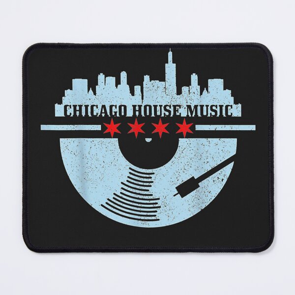 Item preview, Chicago House Music Vintage Vinyl Dj Raver Flagkyline designed and sold by averypenelop.