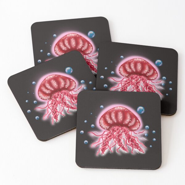 Item preview, Glowing Jelly Fish Drawing  designed and sold by SquishyBeeArt.