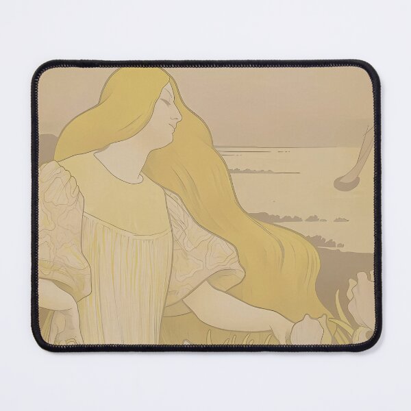 Item preview, Paul Berthon, Iris Girl between irises, Art nouveau designed and sold by NouveauEra.