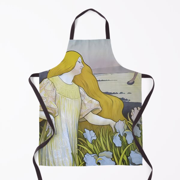 Item preview, Paul Berthon, Iris Girl between irises designed and sold by NouveauEra.