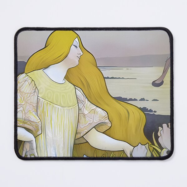 Item preview, Paul Berthon, Iris Girl between irises designed and sold by NouveauEra.