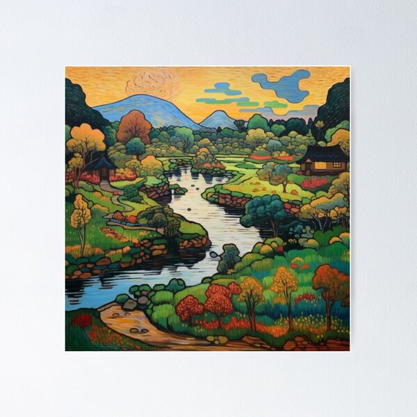  Japanese Landscape - Digital Art, Wall Art, Home Decor