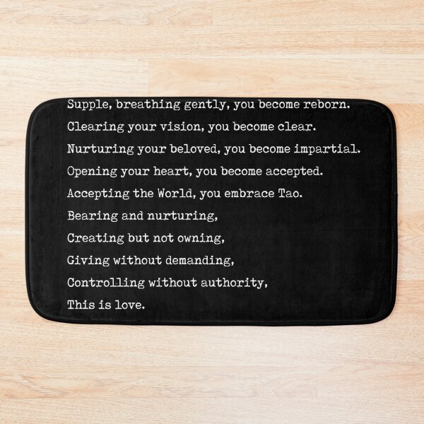 Item preview, This is love - Lao Tzu Poem - Literature - Typewriter Print - Black designed and sold by Studio Grafiikka.