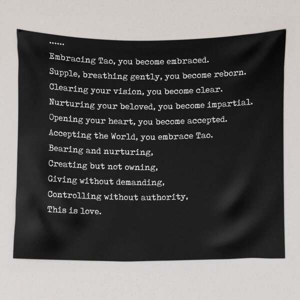 Item preview, This is love - Lao Tzu Poem - Literature - Typewriter Print - Black designed and sold by Studio Grafiikka.