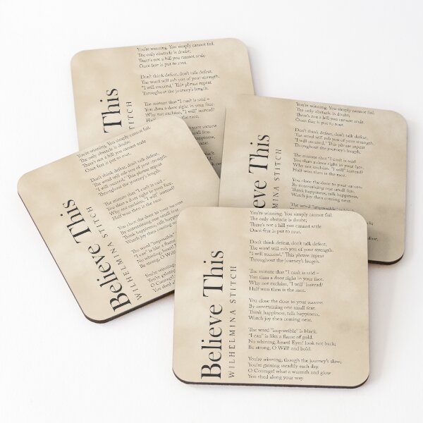 Item preview, Believe This - Wilhelmina Stitch Poem - Literature - Typography Print 2 - Vintage designed and sold by Studio Grafiikka.