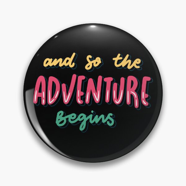 Item preview, And So The Adventure Begins Text Design  designed and sold by Harsh  Katariya.
