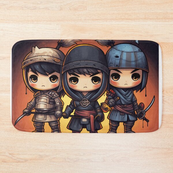 Item preview, Playful Ninja Delight: Adorable Artwork for Ninja Enthusiasts designed and sold by DreamyDesigns92.