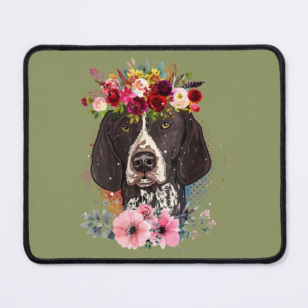 Item preview, Floral German Shorthaired Pointer Dog - Floral Lovers designed and sold by zhgyydsn31.
