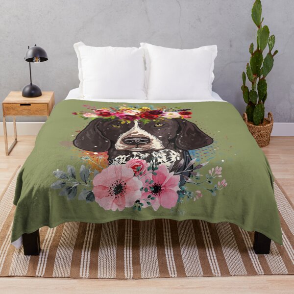 Item preview, Floral German Shorthaired Pointer Dog - Floral Lovers designed and sold by zhgyydsn31.