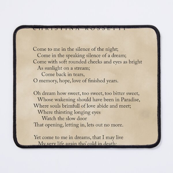 Item preview, Echo - Christina Rossetti Poem - Literature - Typography Print 1 - Vintage designed and sold by Studio Grafiikka.