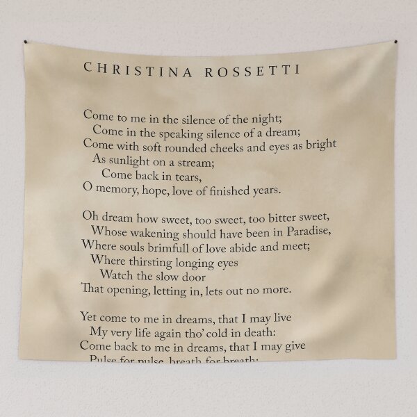 Item preview, Echo - Christina Rossetti Poem - Literature - Typography Print 1 - Vintage designed and sold by Studio Grafiikka.