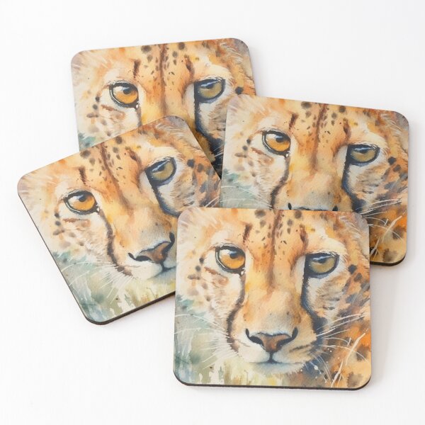 Item preview, Ethereal Elegance: Watercolor Cheetah Art for Wildlife Enthusiasts designed and sold by DreamyDesigns92.