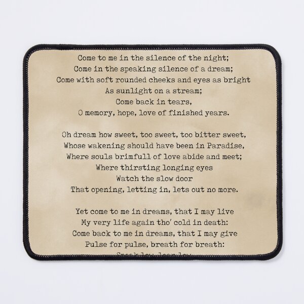 Item preview, Echo - Christina Rossetti Poem - Literature - Typography Print 2 - Vintage designed and sold by Studio Grafiikka.