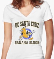UC SANTA CRUZ BANANA SLUGS from Pulp Fiction Women's Fitted V-Neck T-Shirt