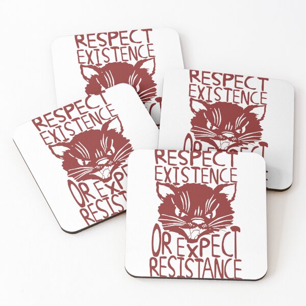 Item preview, Cat Respect Existence Or Expect Resistance designed and sold by edithsheltono.
