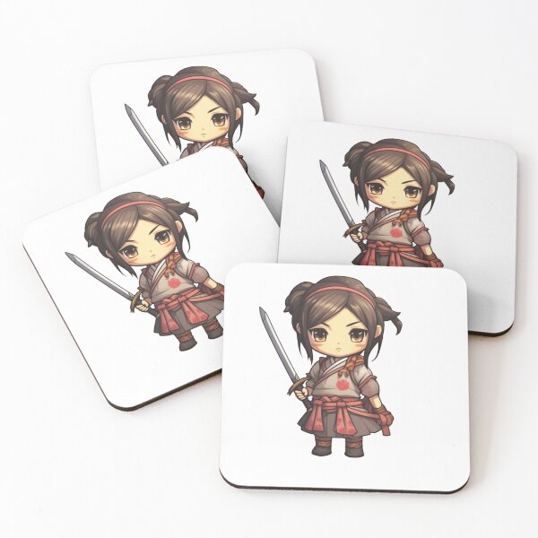 Item preview, Cute Female Samurai designed and sold by TellezStickers.