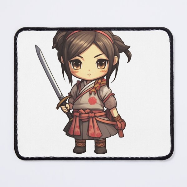 Item preview, Cute Female Samurai designed and sold by TellezStickers.
