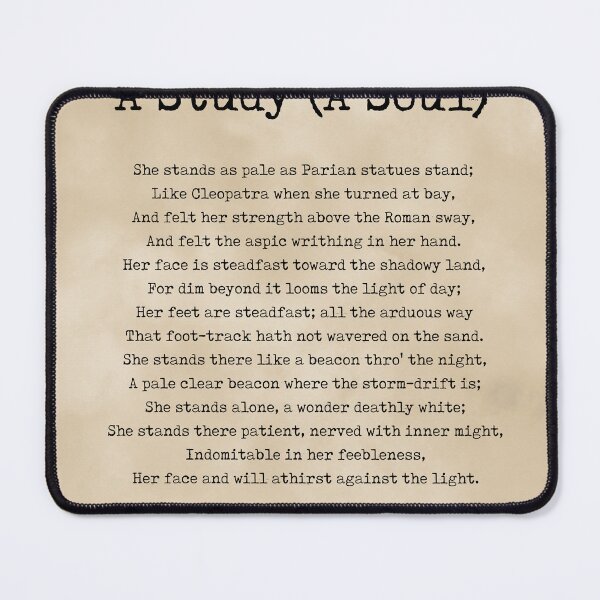 Item preview, A Study A Soul - Christina Rossetti Poem - Literature - Typewriter Print 1 - Vintage designed and sold by Studio Grafiikka.