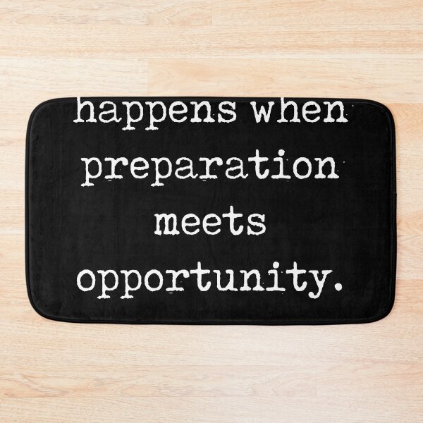 Item preview, Preparation meets opportunity - Seneca Quote - Literature - Typewriter Print - Black designed and sold by Studio Grafiikka.