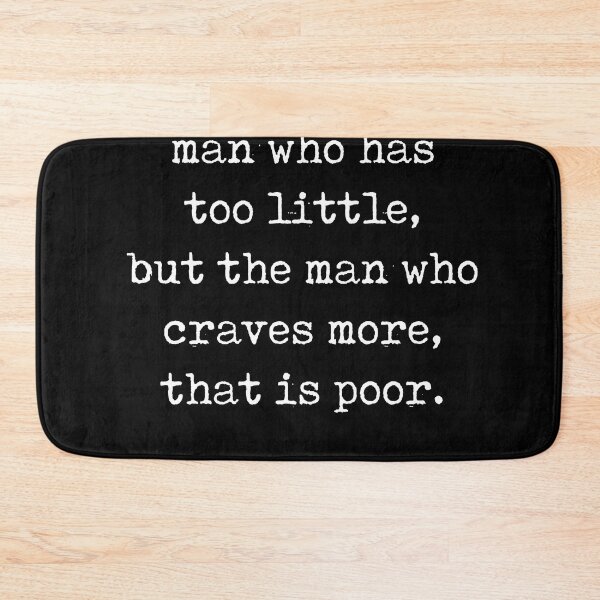 Item preview, Man who craves more - Seneca Quote - Literature - Typewriter Print - Black designed and sold by Studio Grafiikka.