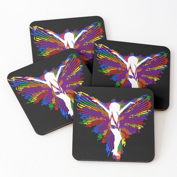 Item preview, Beautiful angel on multicolored background designed and sold by Tong4130.