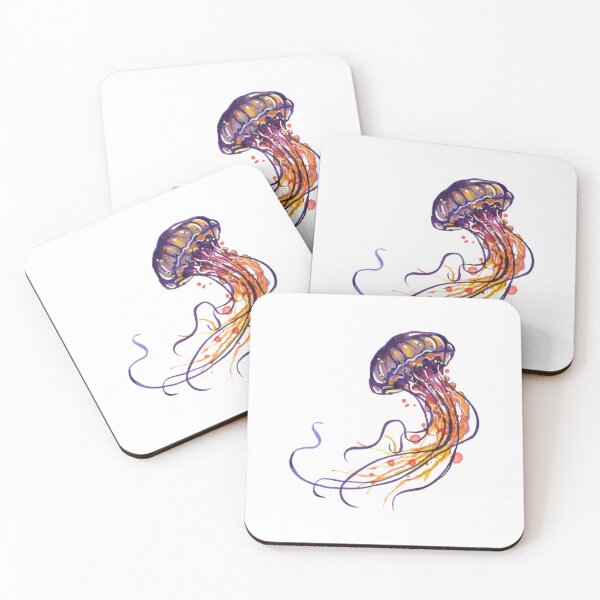 Item preview, Jellyfish watercolor designed and sold by PerryHomeDecore.