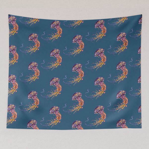 Item preview, Jellyfish watercolor designed and sold by PerryHomeDecore.