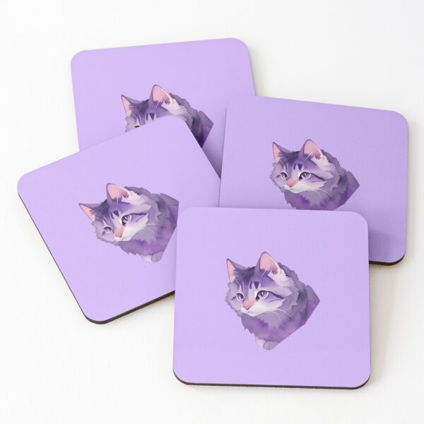 Item preview, purple cat designed and sold by Macozy.