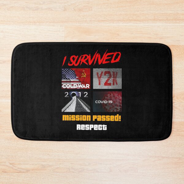 Item preview, I Survived - Mission Passed Respect (black background) designed and sold by Marlon Oseguera.