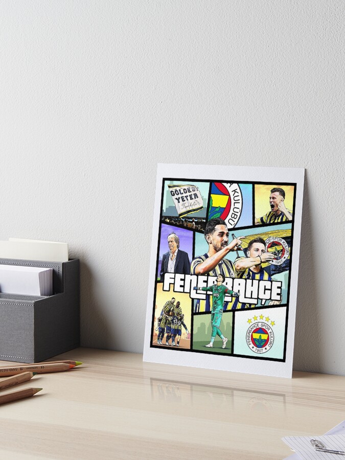 Fenerbahce Istanbul watercolor design Art Board Print by