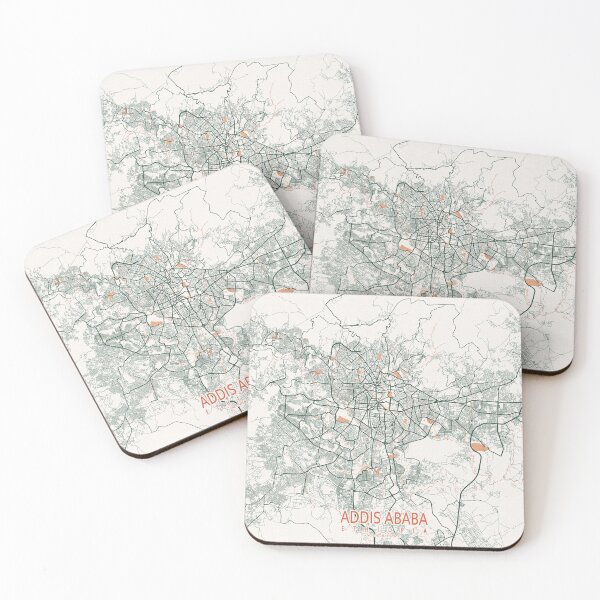 Item preview, Addis Ababa City Map of Ethiopia  - Bohemian designed and sold by deMAP.