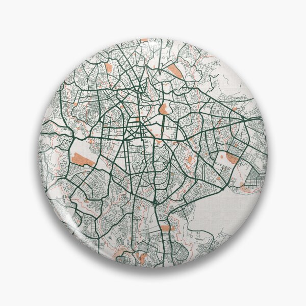 Item preview, Addis Ababa City Map of Ethiopia  - Bohemian designed and sold by deMAP.