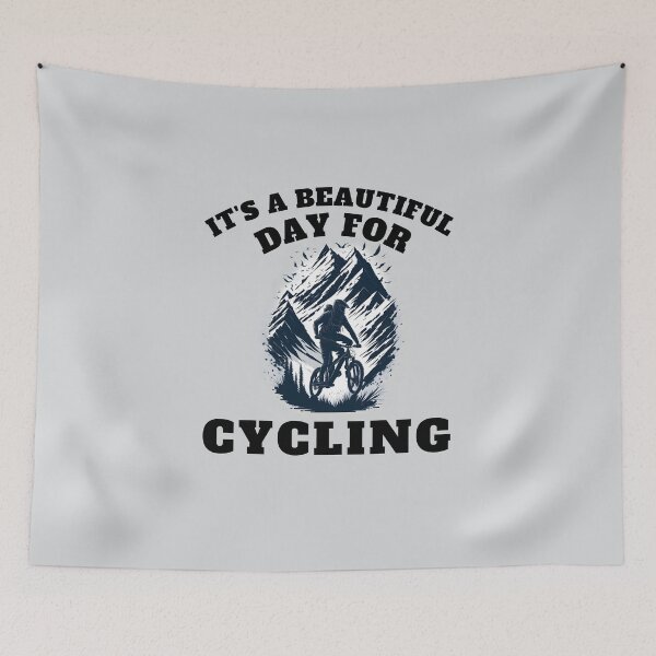 Item preview, It's a beautiful day for cycling also mountain bike dad in adventure designed and sold by Be-Adventurous.
