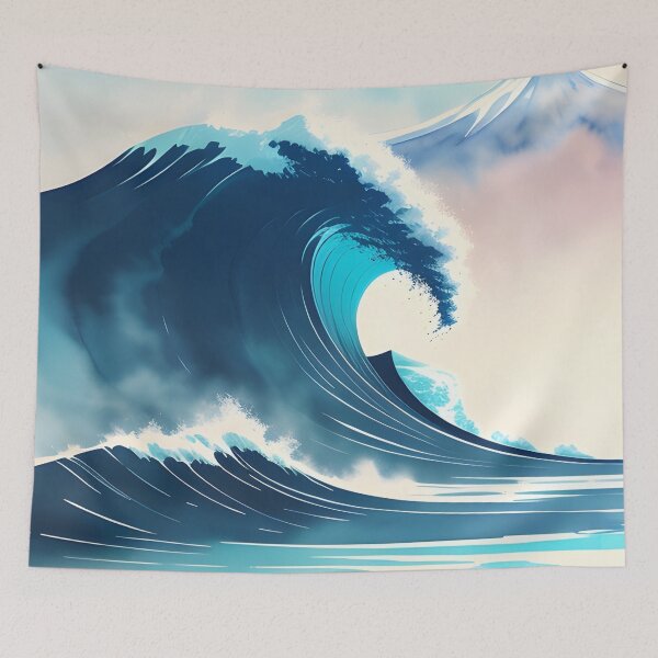 Item preview, Crashing Blue Ocean Waves designed and sold by Erika V..